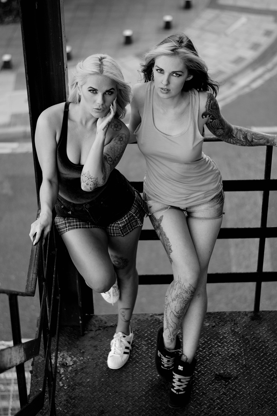 Photographer, Colin Solomon, Edited, Jess Sexton, Retoucher, Beauty Exposed, Hemel Hempstead, Black and white, Location, Anna, Dancia Metal, Posed, Models, Boudoir,